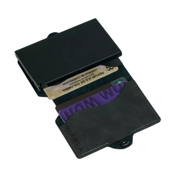 Billetera Niebla Slim Gris - RFID - Personalizable