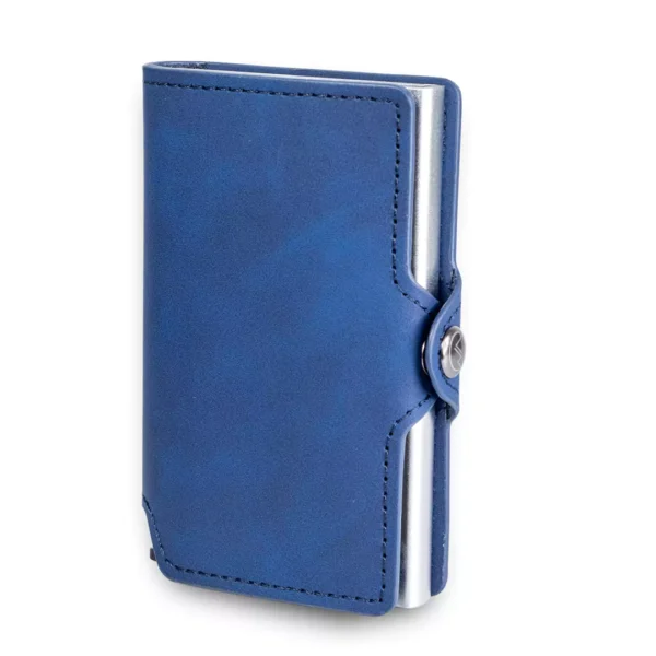 Billetera Minimalista Azul RFID