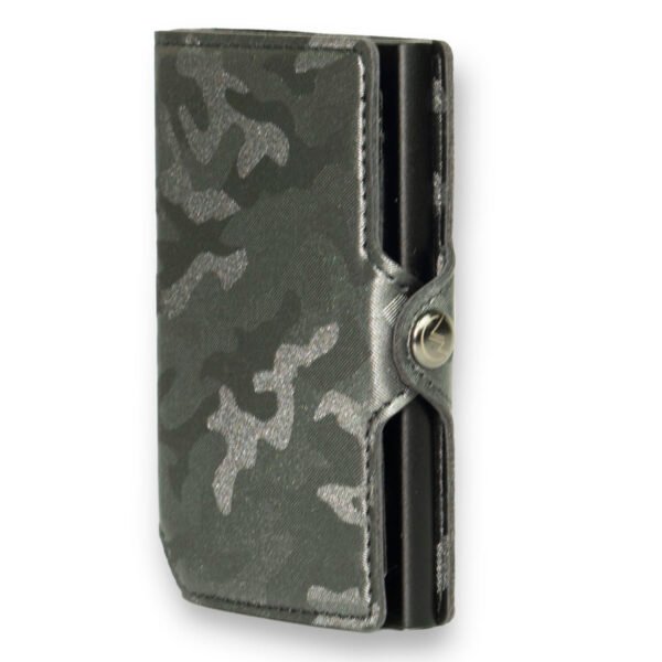 Billetera Minimalista Camuflaje Gris RFID